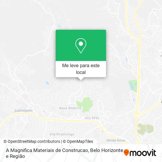 A Magnifica Materiais de Construcao mapa