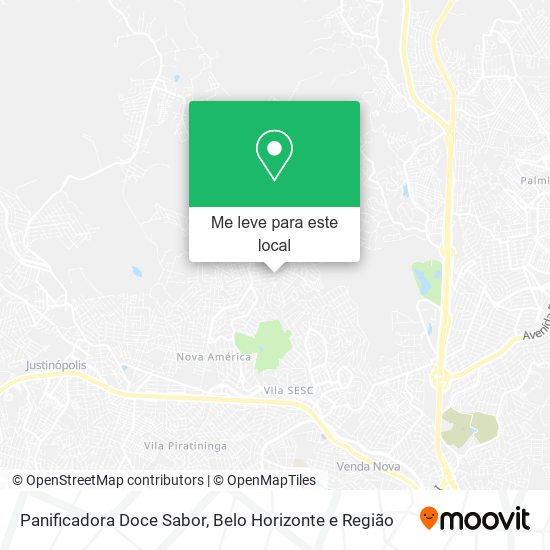 Panificadora Doce Sabor mapa