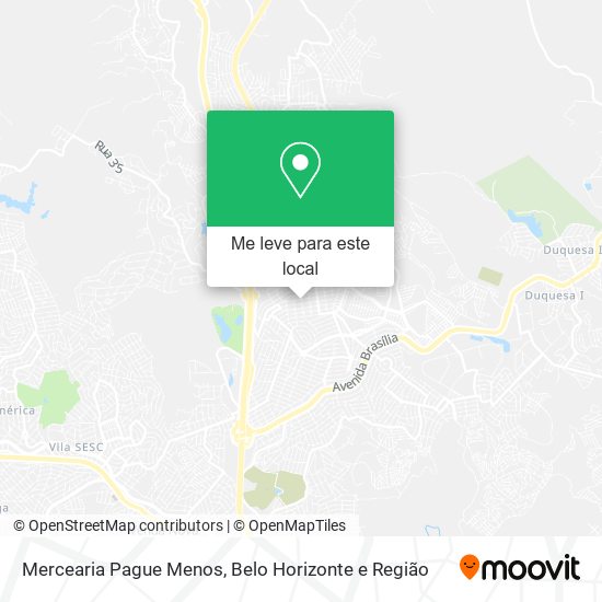 Mercearia Pague Menos mapa