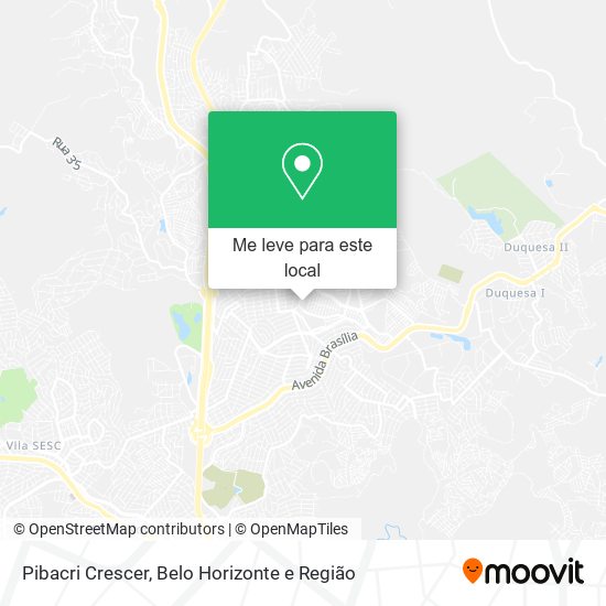 Pibacri Crescer mapa