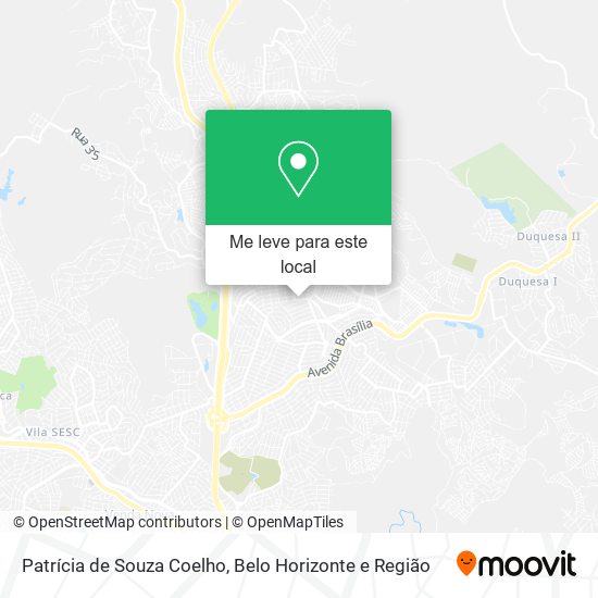 Patrícia de Souza Coelho mapa