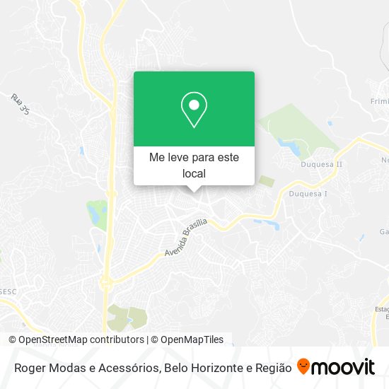 Roger Modas e Acessórios mapa