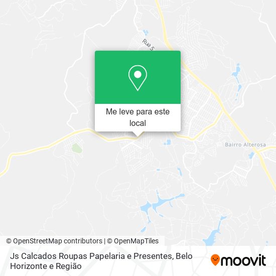 Js Calcados Roupas Papelaria e Presentes mapa