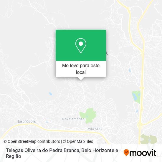 Telegas Oliveira do Pedra Branca mapa