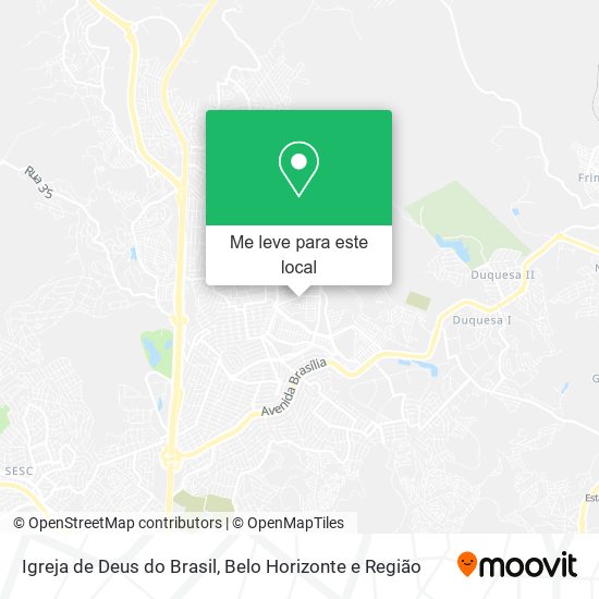 Igreja de Deus do Brasil mapa