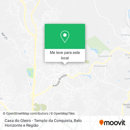 Casa do Oleiro - Templo da Conquista mapa