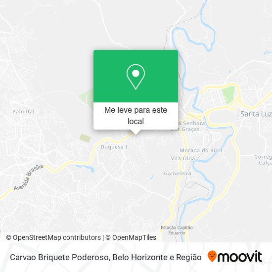 Carvao Briquete Poderoso mapa