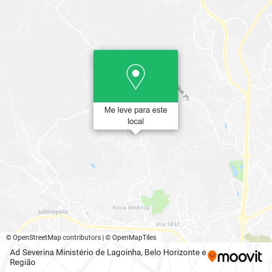 Ad Severina Ministério de Lagoinha mapa
