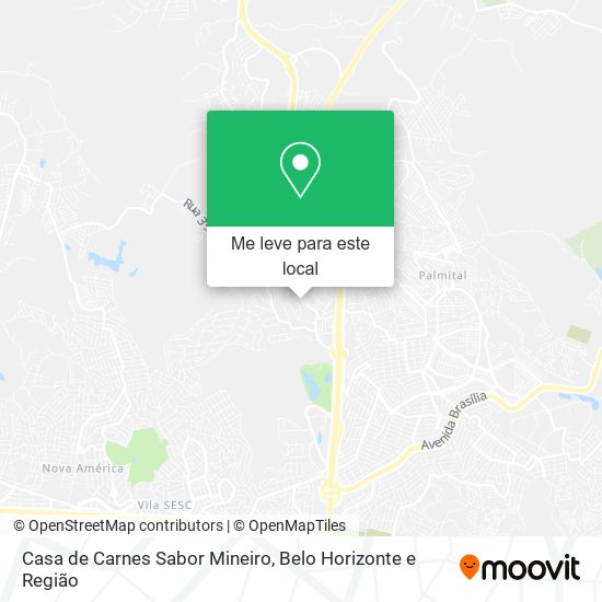 Casa de Carnes Sabor Mineiro mapa