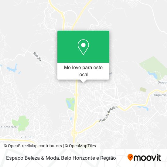 Espaco Beleza & Moda mapa