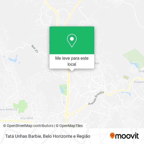 Tatá Unhas Barbie mapa
