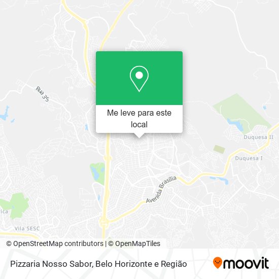 Pizzaria Nosso Sabor mapa