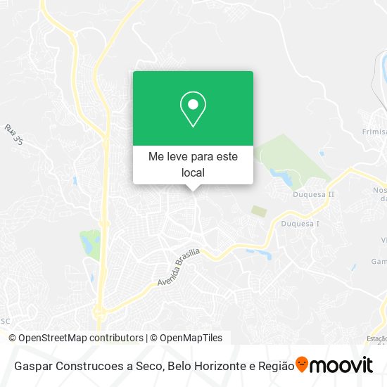 Gaspar Construcoes a Seco mapa