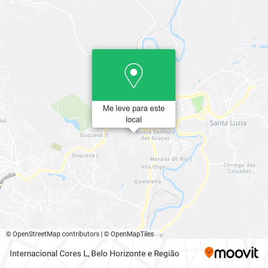 Internacional Cores L mapa
