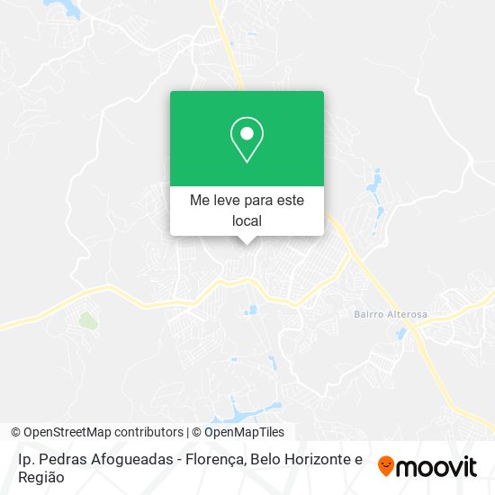 Ip. Pedras Afogueadas - Florença mapa