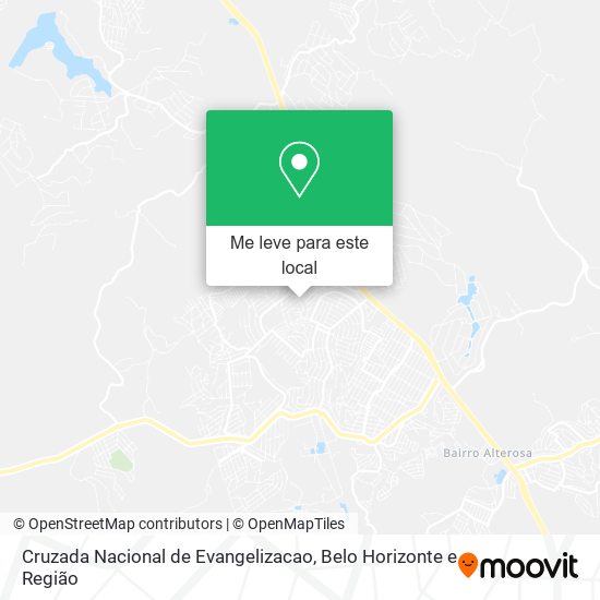 Cruzada Nacional de Evangelizacao mapa