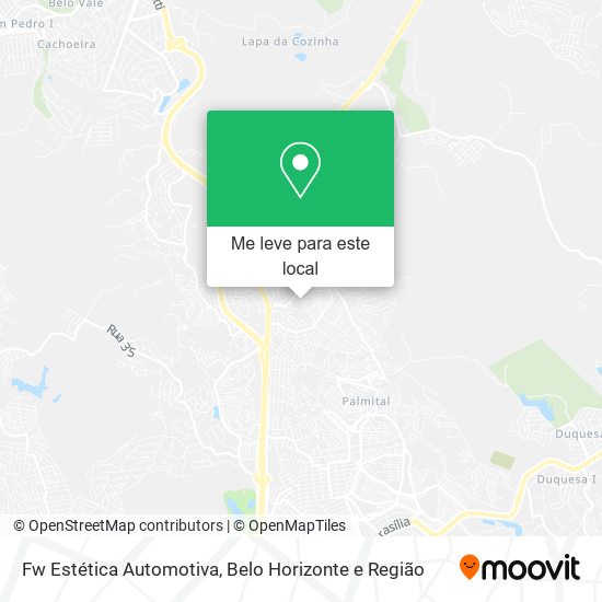 Fw Estética Automotiva mapa