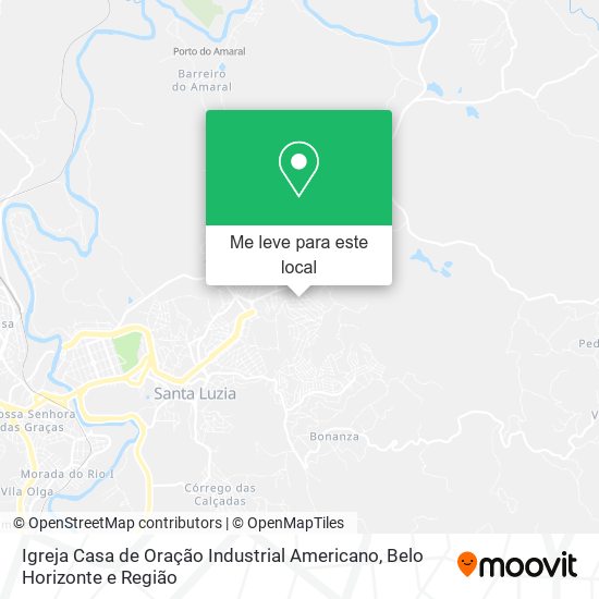 Igreja Casa de Oração Industrial Americano mapa
