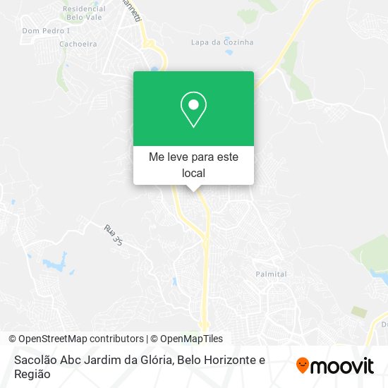 Sacolão Abc Jardim da Glória mapa