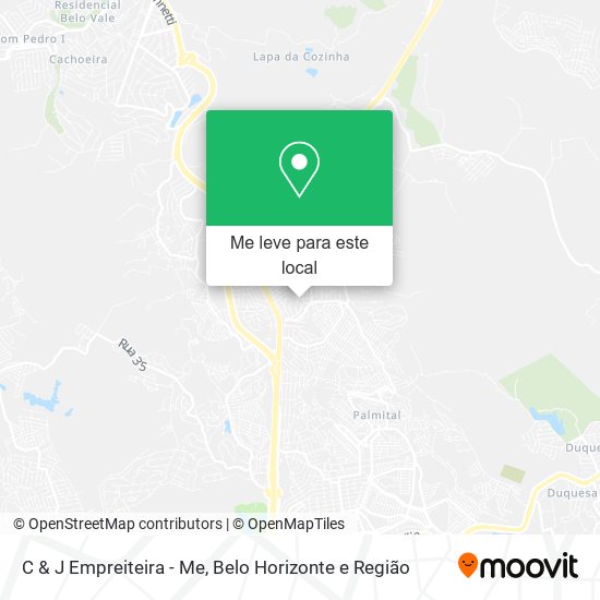 C & J Empreiteira - Me mapa