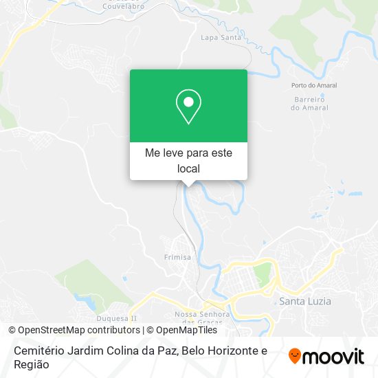 Cemitério Jardim Colina da Paz mapa