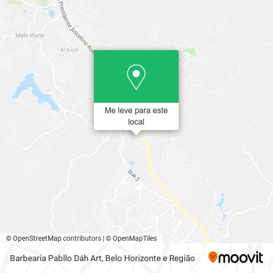 Barbearia Pabllo Dáh Art mapa