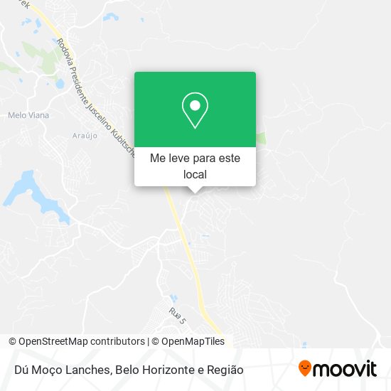 Dú Moço Lanches mapa