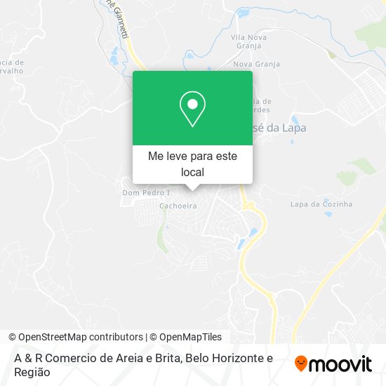 A & R Comercio de Areia e Brita mapa