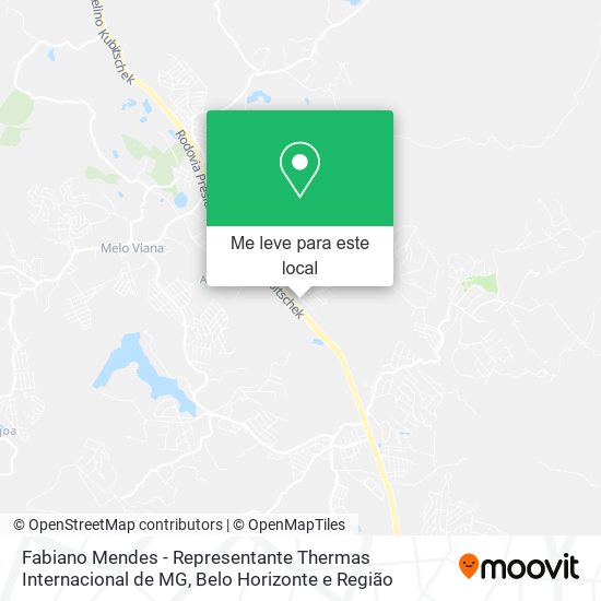 Fabiano Mendes - Representante Thermas Internacional de MG mapa
