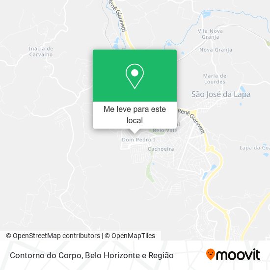 Contorno do Corpo mapa