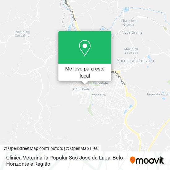 Clinica Veterinaria Popular Sao Jose da Lapa mapa