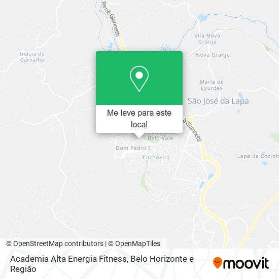 Academia Alta Energia Fitness mapa