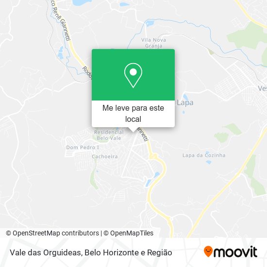 Vale das Orguideas mapa