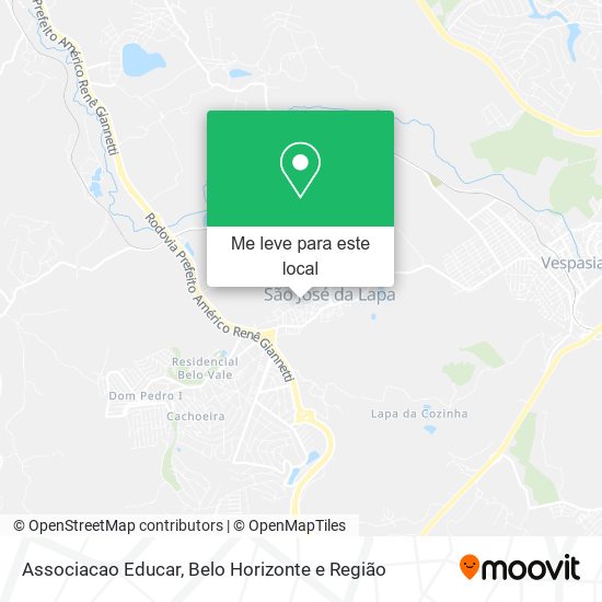 Associacao Educar mapa