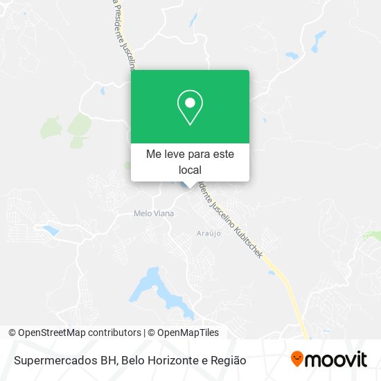 Supermercados BH mapa