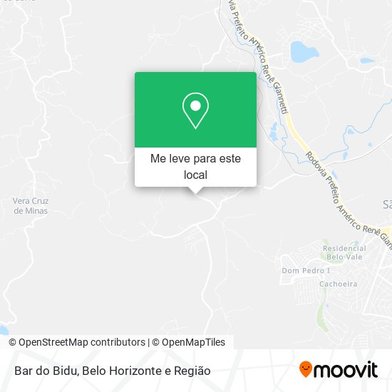 Bar do Bidu mapa