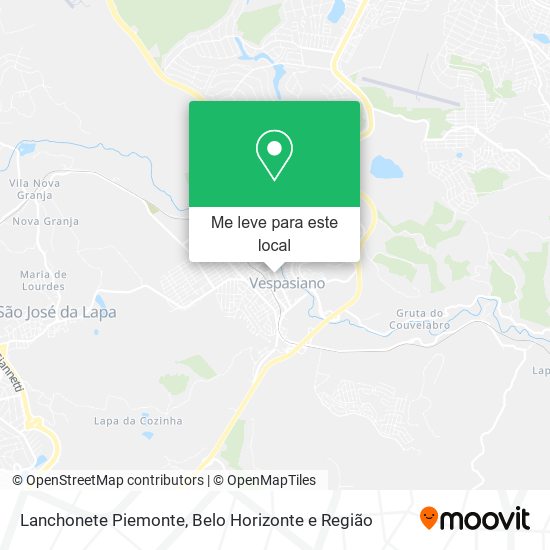 Lanchonete Piemonte mapa