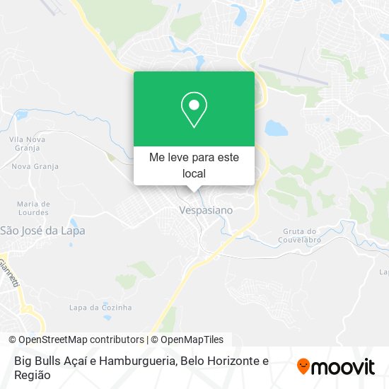 Big Bulls Açaí e Hamburgueria mapa