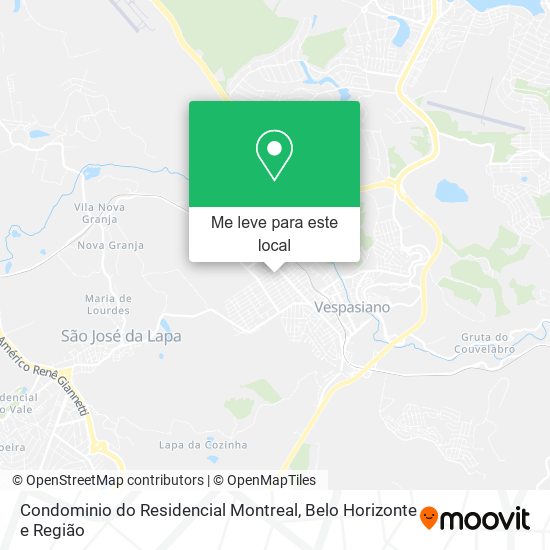Condominio do Residencial Montreal mapa