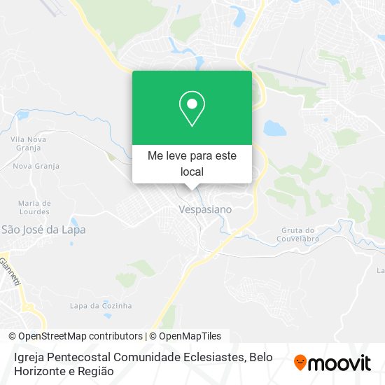 Igreja Pentecostal Comunidade Eclesiastes mapa