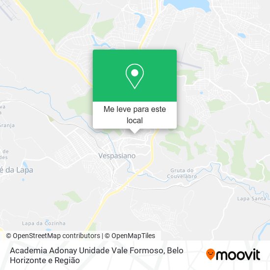 Academia Adonay Unidade Vale Formoso mapa