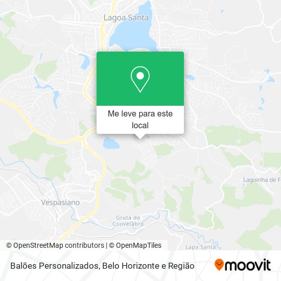Balões Personalizados mapa