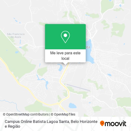 Campus Online Batista Lagoa Santa mapa