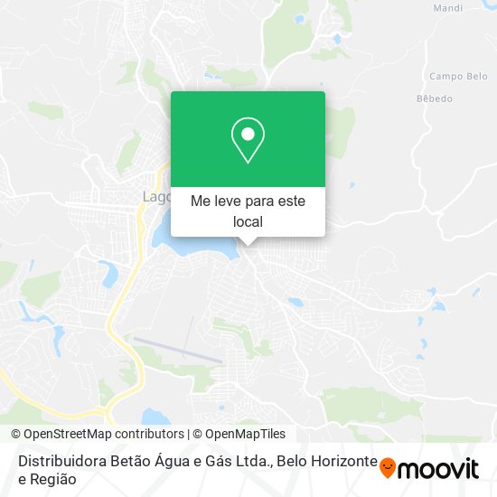 Distribuidora Betão Água e Gás Ltda. mapa