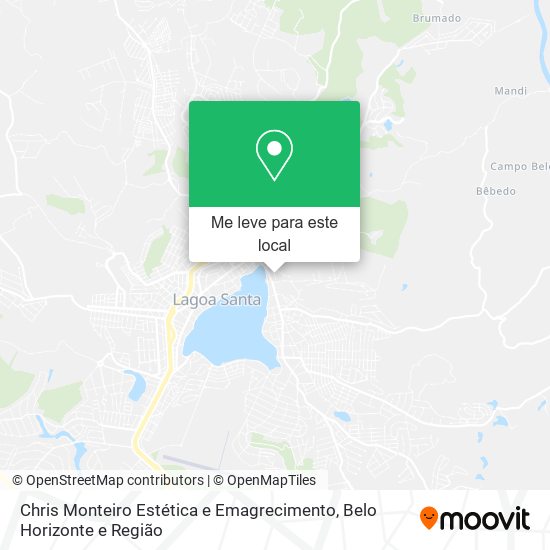 Chris Monteiro Estética e Emagrecimento mapa