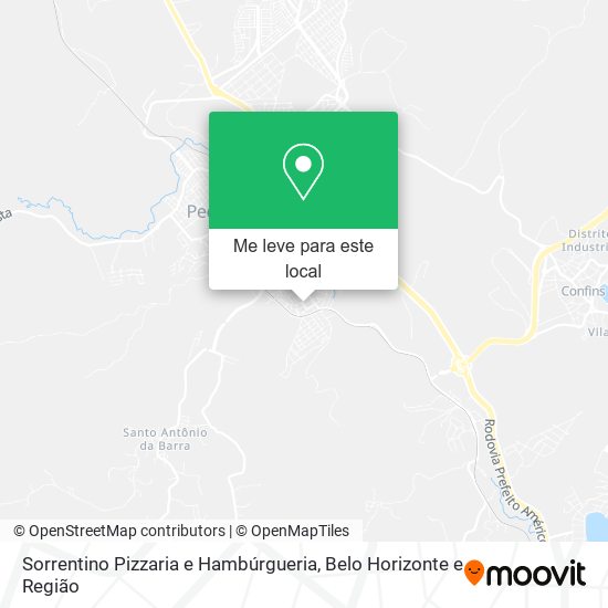 Sorrentino Pizzaria e Hambúrgueria mapa