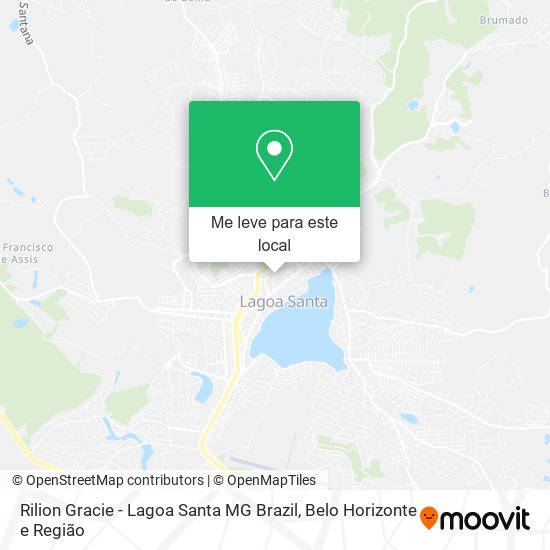 Rilion Gracie - Lagoa Santa MG Brazil mapa