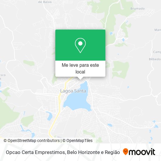 Opcao Certa Emprestimos mapa