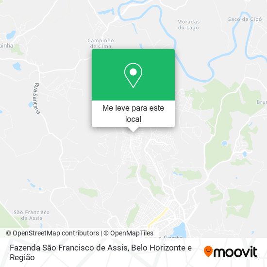 Fazenda São Francisco de Assis mapa