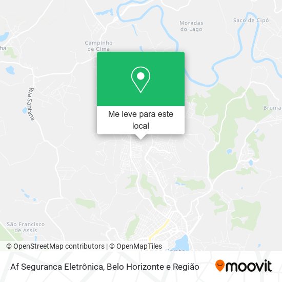 Af Seguranca Eletrônica mapa